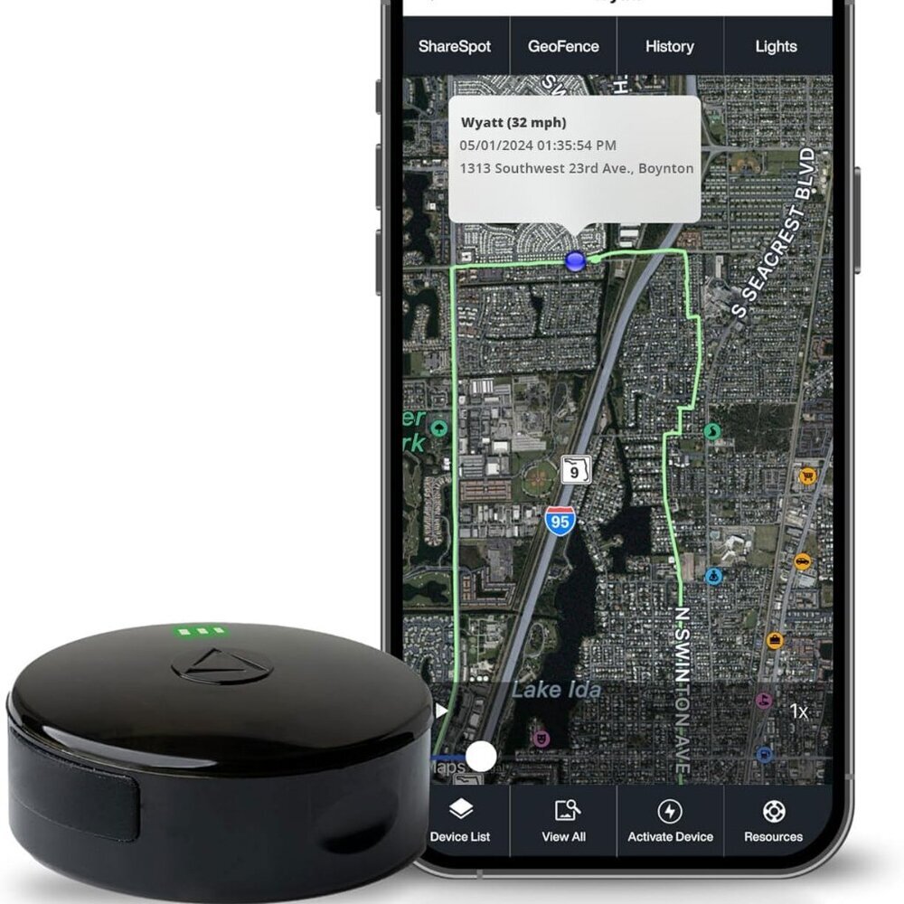 GPS Tracker - Made in the from Domestic & Imported Parts. Long Battery, Magneti